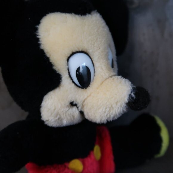 Mickey Mouse Vintage Small Bean Plush Toy Walt Disney Stuffed Animal - Picture 4 of 7